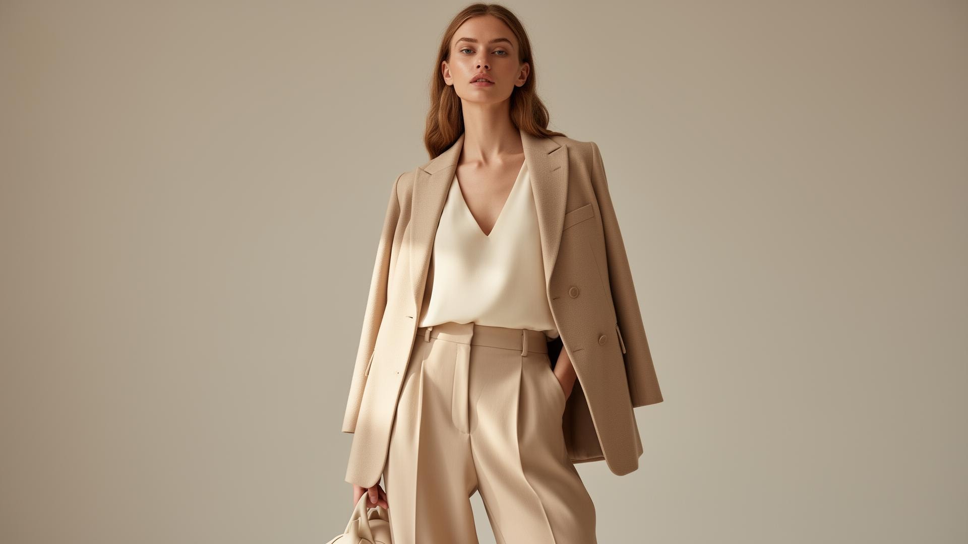 Elegant woman in sophisticated outfit